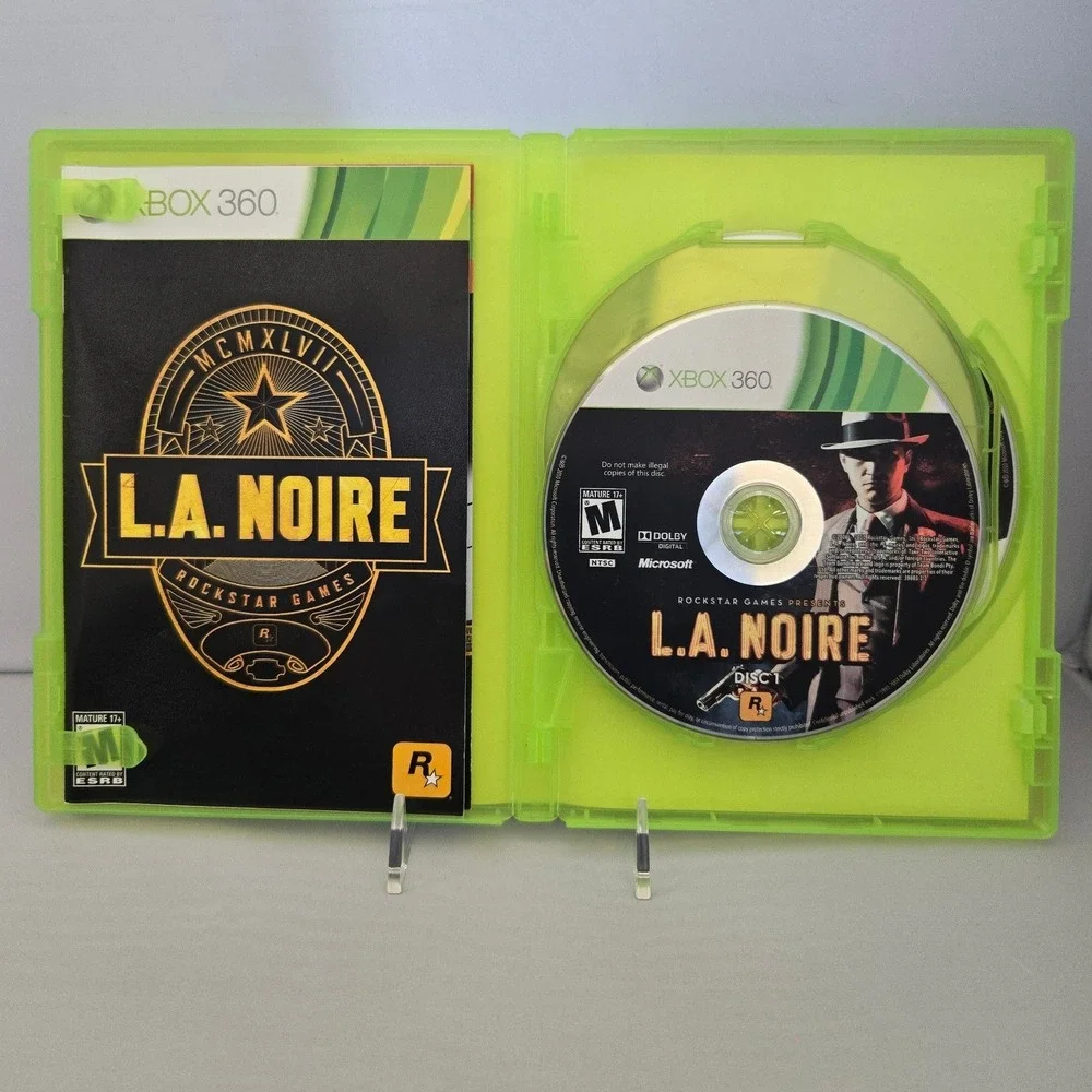 L.A. Noire - Xbox 360 - Complete CIB - 3 Discs W/ Manual Tested‎ & Working